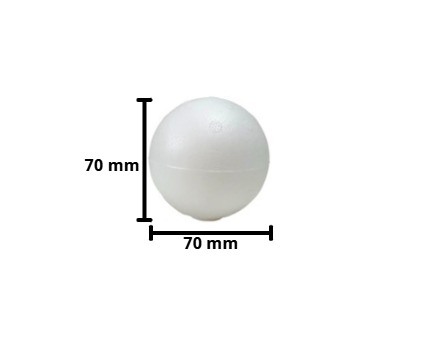 BOLA ISOPOR 070MM